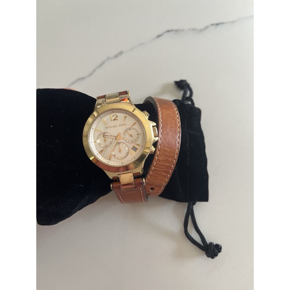 Michael Kors WRAP AROUND leather watch